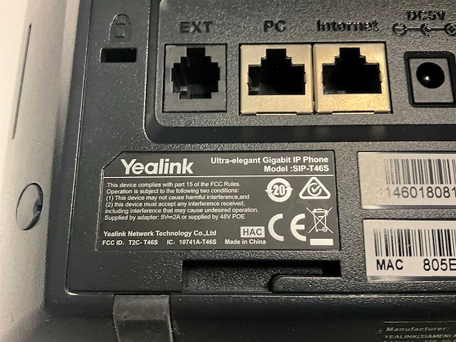 Yealink ultra-elegant ip phone voip telefoon (7x) - afbeelding 4 van  9
