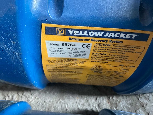 Yellow jacket 95764 koudemiddelterugwinningsmachine (2x) - afbeelding 6 van  6