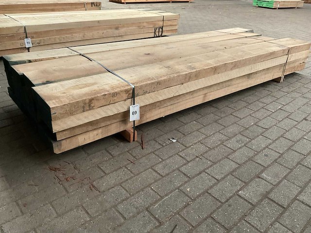 Yellow poplar balken 80 mm ca. 0,9 m³ - afbeelding 4 van  5