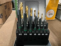 Yg 14-delige boor en tapset (5x) - afbeelding 1 van  3