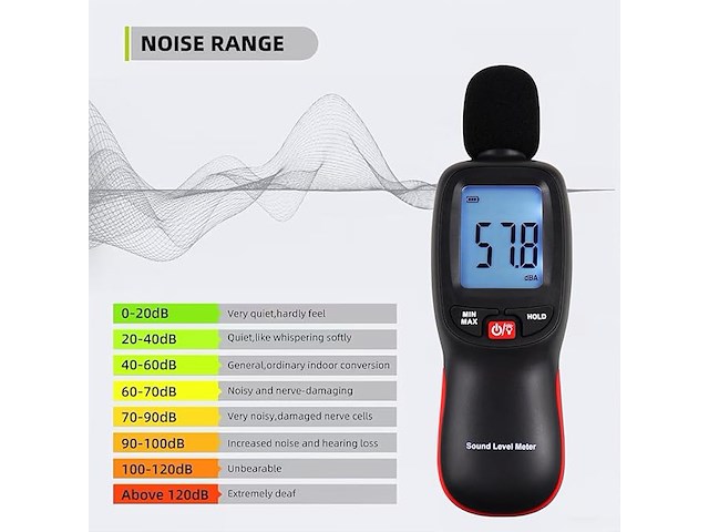 Yiko geluidsniveaumeter - afbeelding 3 van  4