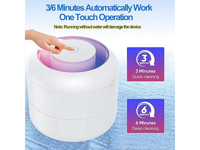 Yiko ultrasone reinigingsapparaat - afbeelding 2 van  6