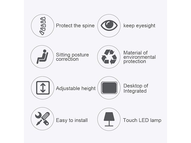 Yinleader kinderbureaustoelset - afbeelding 2 van  4