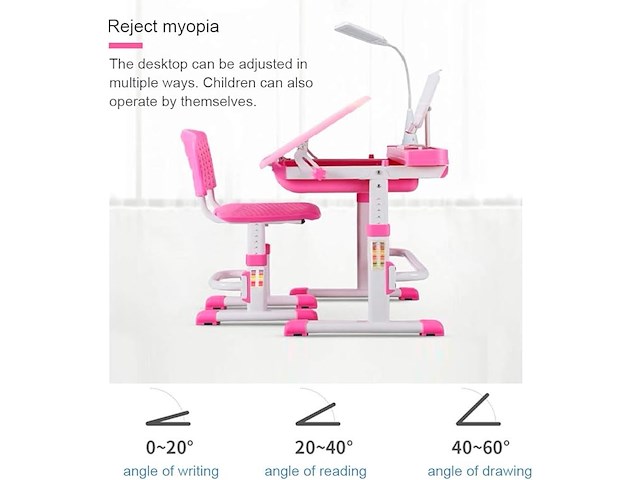 Yinleader kinderbureaustoelset - afbeelding 3 van  4