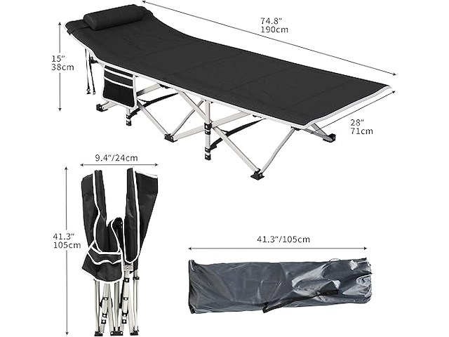 Yitahome opvouwbaar campingbed - afbeelding 3 van  5