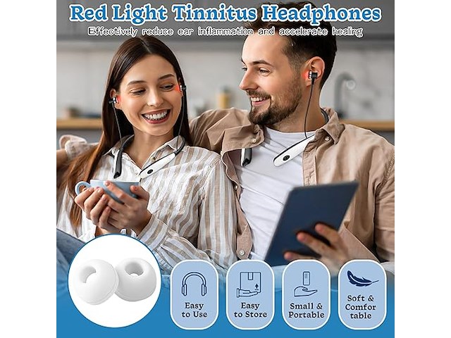 Yizemay rood licht therapieën oordopjes - afbeelding 4 van  5