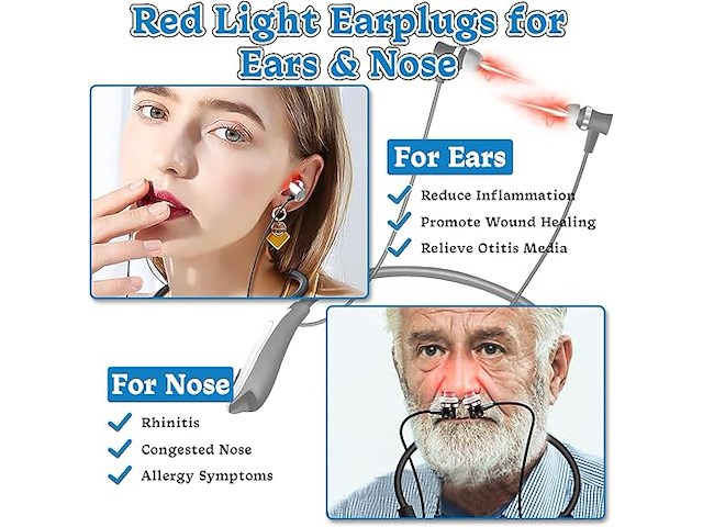 Yizemay rood licht therapieën oordopjes - afbeelding 5 van  5