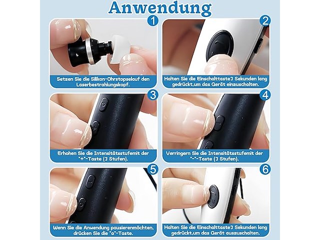 Yizemay rood licht therapieën oordopjes - afbeelding 2 van  5