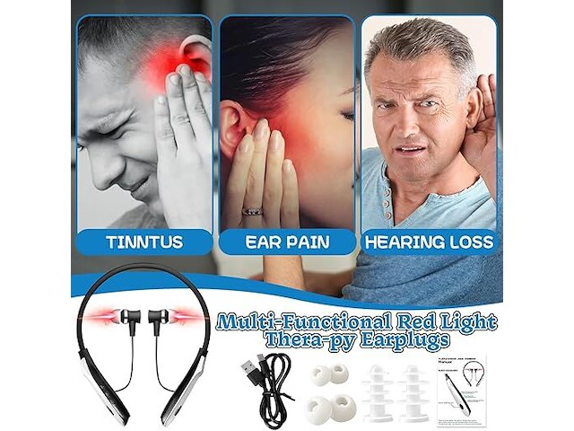 Yizemay rood licht therapieën oordopjes - afbeelding 3 van  5