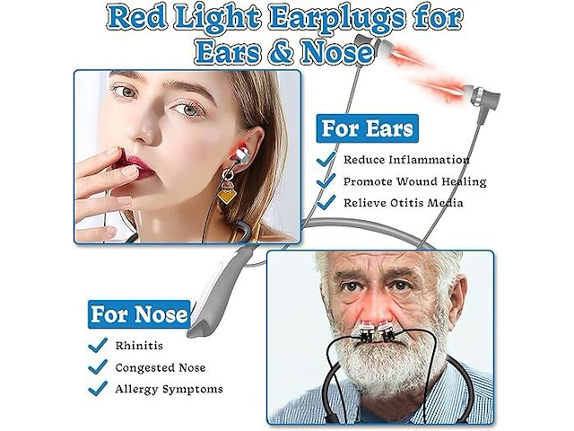 Yizemay rood licht therapieën oordopjes - afbeelding 5 van  5