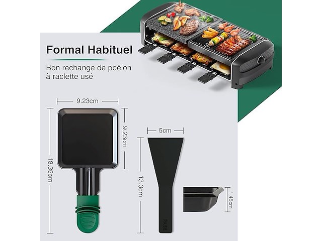 Yoassi mini-raclette-pannen (4 stuks) - afbeelding 2 van  2