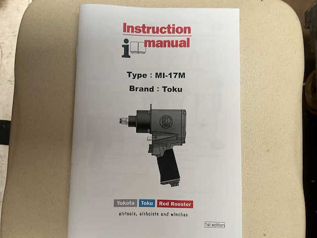 Yokota/toka mi-17mg pneumatische slagmoersleutel 1/2” gewicht 2,5 kg - afbeelding 2 van  2