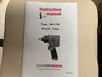 Yokota/toka mi-17mg pneumatische slagmoersleutel 1/2” gewicht 2,5 kg - afbeelding 2 van  2