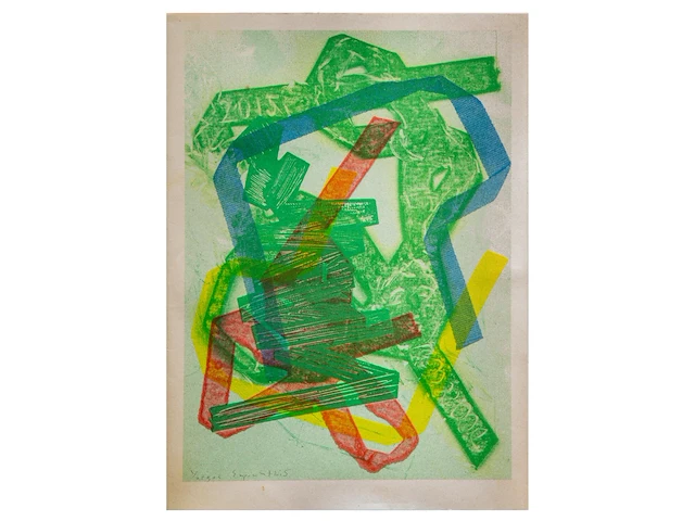 Yorgos sapountzis (1976), 'akt in schleifen', 2014, n° 119/150, risograph 29.5 x 21 cm. (11.60 x 8.26 in.) - afbeelding 2 van  4