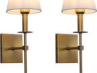 Yosoan wandlamp stoffen kap - afbeelding 1 van  4