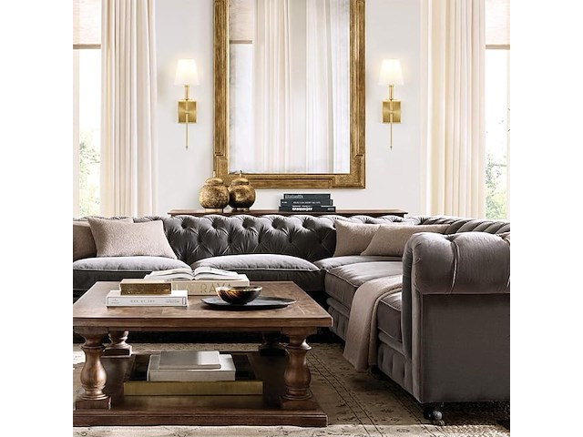 Yosoan wandlamp stoffen kap - afbeelding 4 van  4