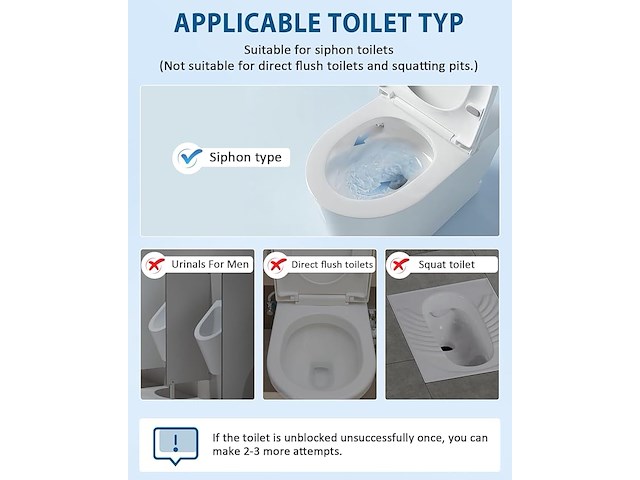 Yuchengtech toiletontstopper - afbeelding 2 van  6