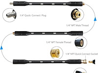 Yuet hogedrukreiniger verlengstaaf (9 stuks) - afbeelding 3 van  6