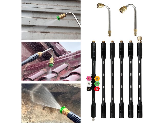 Yuet hogedrukreiniger verlengstaaf (9 stuks) - afbeelding 5 van  6