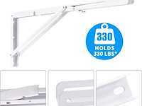 Yumore opklapbare plankdragers, 61 cm - afbeelding 2 van  5