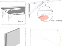 Yumore opklapbare plankdragers, 61 cm - afbeelding 3 van  5