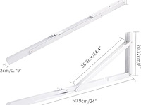 Yumore opklapbare plankdragers, 61 cm - afbeelding 4 van  5