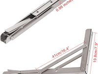 Yumore opvouwbare plankdragers 600 mm - afbeelding 2 van  6