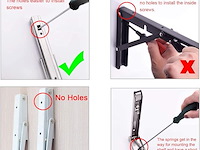 Yumore opvouwbare plankdragers 600 mm - afbeelding 3 van  6