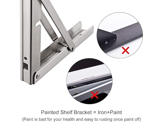 Yumore opvouwbare plankdragers 600 mm - afbeelding 5 van  6