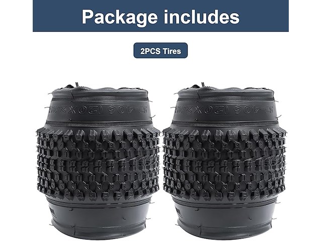 Yunscm 2-pcs 20-inch fietsbanden 20x2.35/57-406 - afbeelding 3 van  5