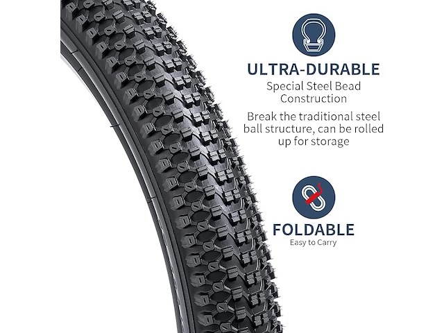 Yunscm 2-pcs 20-inch fietsbanden 20x2.35/57-406 - afbeelding 4 van  5