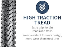 Yunscm set van 2 60 tpi lekvrije nylon banden 28 inch - afbeelding 1 van  4