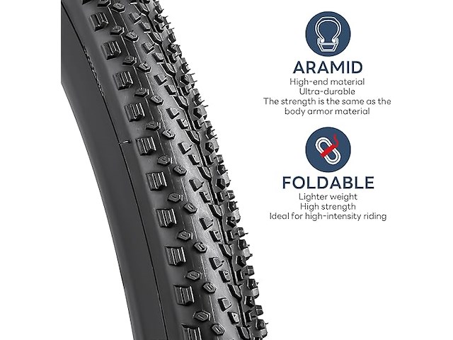 Yunscm set van 2 60 tpi lekvrije nylon banden 28 inch - afbeelding 3 van  4