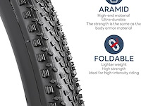 Yunscm set van 2 60 tpi lekvrije nylon banden 28 inch - afbeelding 3 van  4