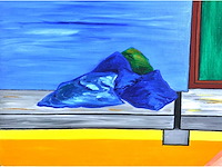 Yvan theys - dolce farniente - olie op doek - 90x90 cm - 1972 - afbeelding 4 van  9