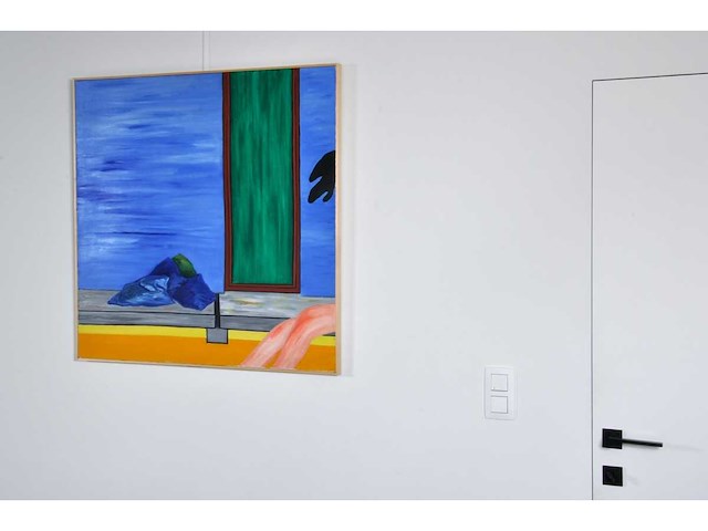 Yvan theys - dolce farniente - olie op doek - 90x90 cm - 1972 - afbeelding 7 van  9