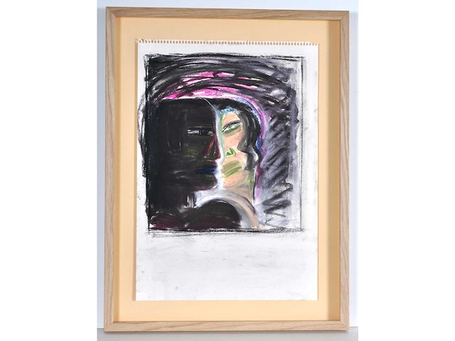 Yvan theys - pastelkrijt op papier - 1981 - afbeelding 1 van  6