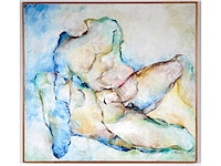 Yvonne simons - verstrengelde naaktfiguren - olie op doek - 108x118 cm - 1977 - afbeelding 1 van  10