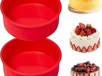 Yxhzvon 15,5 cm ronde siliconen cakevormen - afbeelding 1 van  3