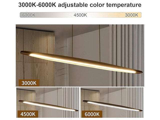 Yyutluo led houten hanglamp voor eettafel - afbeelding 4 van  5