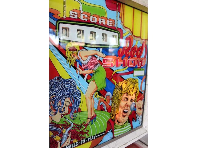 Zaccaria - red show - flipperkast - afbeelding 6 van  7