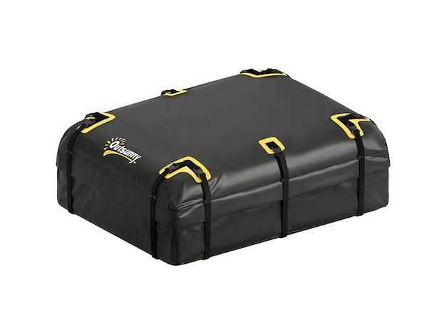 Zachte dakbox 594,3 l – 10 verstelbare banden – waterdicht 500d oxfordstof – maximaal 50 kg - afbeelding 2 van  4
