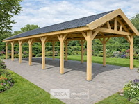 Zadeldak douglas 1220x400x325cm bxdxh in cm - afbeelding 1 van  9