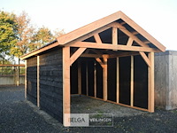 Zadeldak douglas 550x400x325cm bxdxh in cm garage - afbeelding 5 van  7