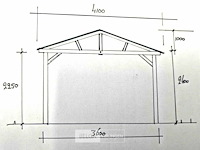 Zadeldak douglas 880x400x325cm bxdxh in cm - afbeelding 6 van  6