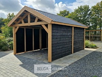 Zadeldak douglas, afm 660x400x325cm bxdxh in cm garage - afbeelding 1 van  7
