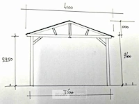 Zadeldak douglas, afm 880x400x325cm bxdxh in cm - afbeelding 6 van  6