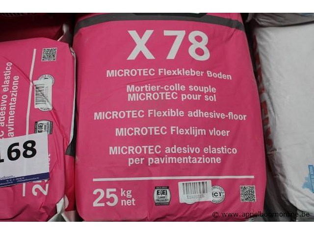 Zakken tegellijm - ardex - x78 microtec zakken poeder - pci - pericol - afbeelding 2 van  3
