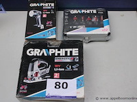 Zaklamp - graphite - 58g007 decoupeerzaag - graphite - 18v li-ion toebehoren - graphite - set van 12 frezen 57h210 - afbeelding 1 van  4