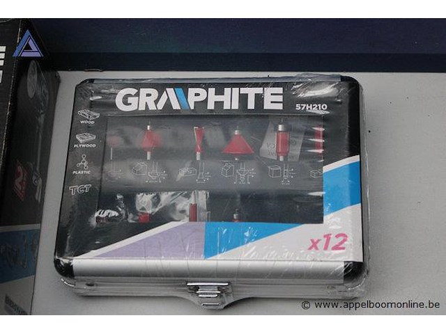 Zaklamp - graphite - 58g007 decoupeerzaag - graphite - 18v li-ion toebehoren - graphite - set van 12 frezen 57h210 - afbeelding 4 van  4